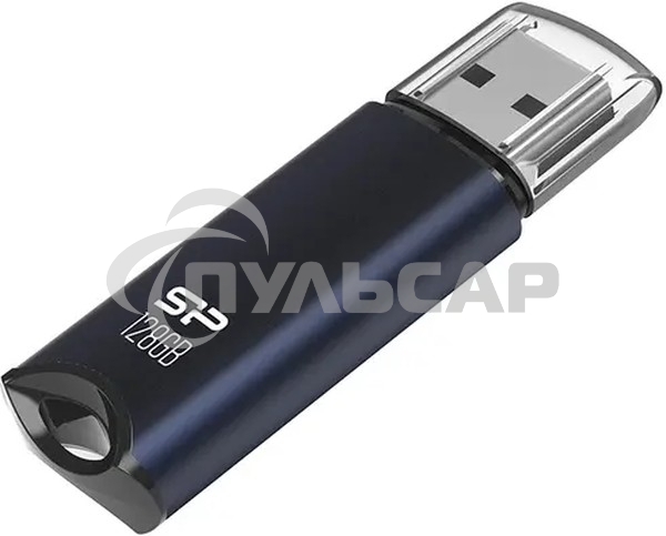 Флешка USB R/W 128 Gb Silicon Power Marvel M02, USB 3.2, черный