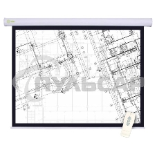 Экран Cactus 180x180см Motoscreen CS-PSM-180x180 1:1 настенно-потолочный рулонный белый (моторизованный привод)