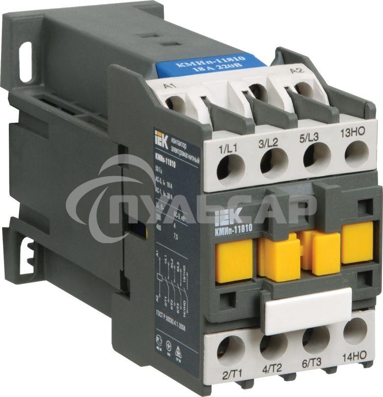 Контактор КМИп-10910 3п 9А 24В/АС3 1НО ИЭК KMD11-009-024-10