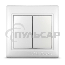 Выключатель 2-кл. СП Севиль 10А IP20 белый Universal С0023 Выключатель 2-кл. СП Севиль 10А IP20 белый Universal С0023