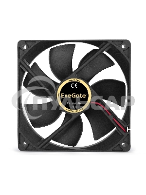 Вентилятор для корпуса ExeGate EX12025SM черный, 120 мм, 1500 об/мин, 24 дБ, 2 pin