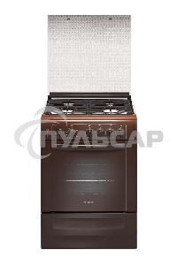 Плита газовая Gefest ПГ 6100-04 0003 коричневый, конфорок 4 шт, духовка 52 л, 60 см x 85 см x 60 см