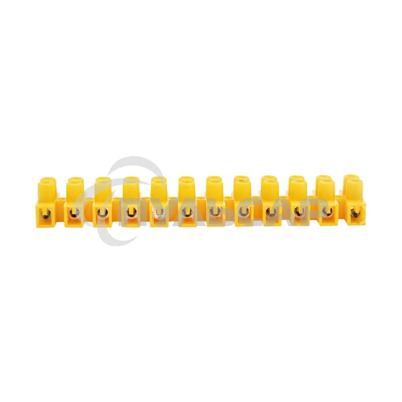 Клеммная винтовая колодка KВ-4 1,5-4, ток 3 A, полиэтилен желтый Rexant (10 шт./уп.)