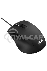 Мышь проводная Acer OMW120 черный, 2000 dpi, USB, кнопки - 6