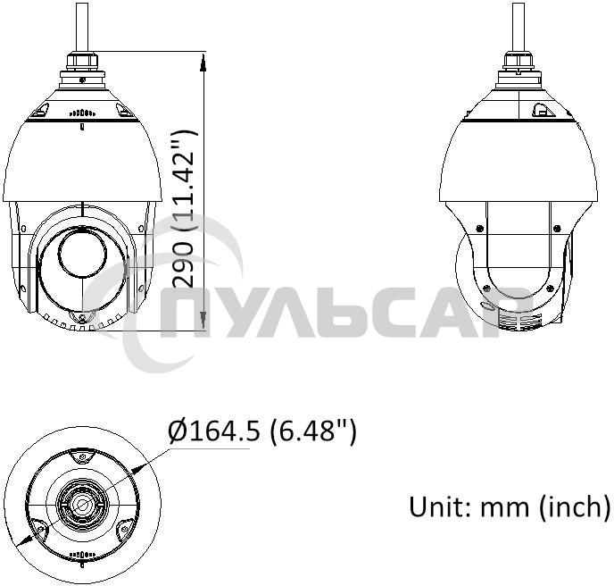 Камера видеонаблюдения IP HiWatch DS-I225(D) 4.8-120мм цв. корп.:белый