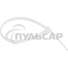 Хомуты, 160 х 2,5 мм, пластиковые, белые, 100 шт. Сибртех