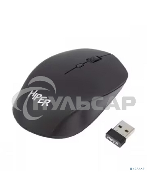 Мышь беспроводная HIPER HOMW-091 черный, 1600 dpi, радиоканал, USB, кнопки - 4