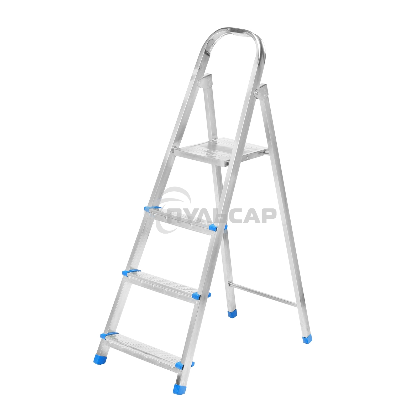 Стремянка Сибртех 4 ступени, стальная, оцинкованная