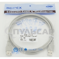 Кабель USB 2.0 Am-Af удлинитель 1.8м