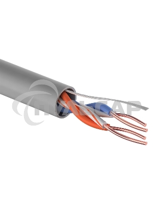 Кабель витая пара PROconnect UTP 2PR 24AWG, CCA, CAT5e, PVC, серый, бухта 305 м