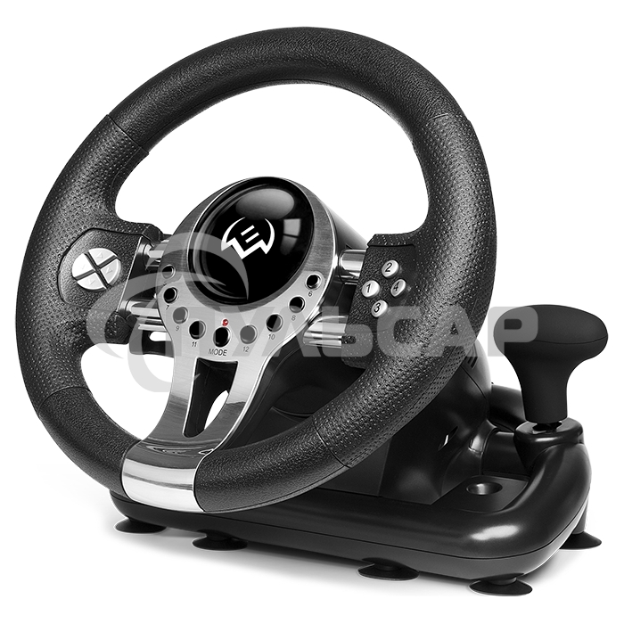 Руль SVEN GC-W700 (педали, вибро, скоба, лепестки, АКПП, D-pad, 12 кл, резин. вставки, PC/Xinput)