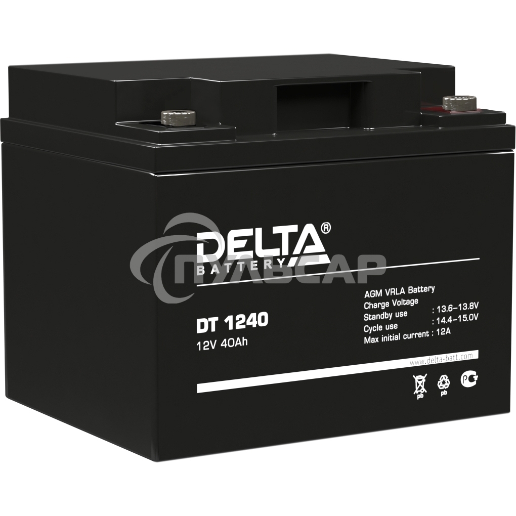 Батарея Delta DT 1240 (12V, 40Ah)