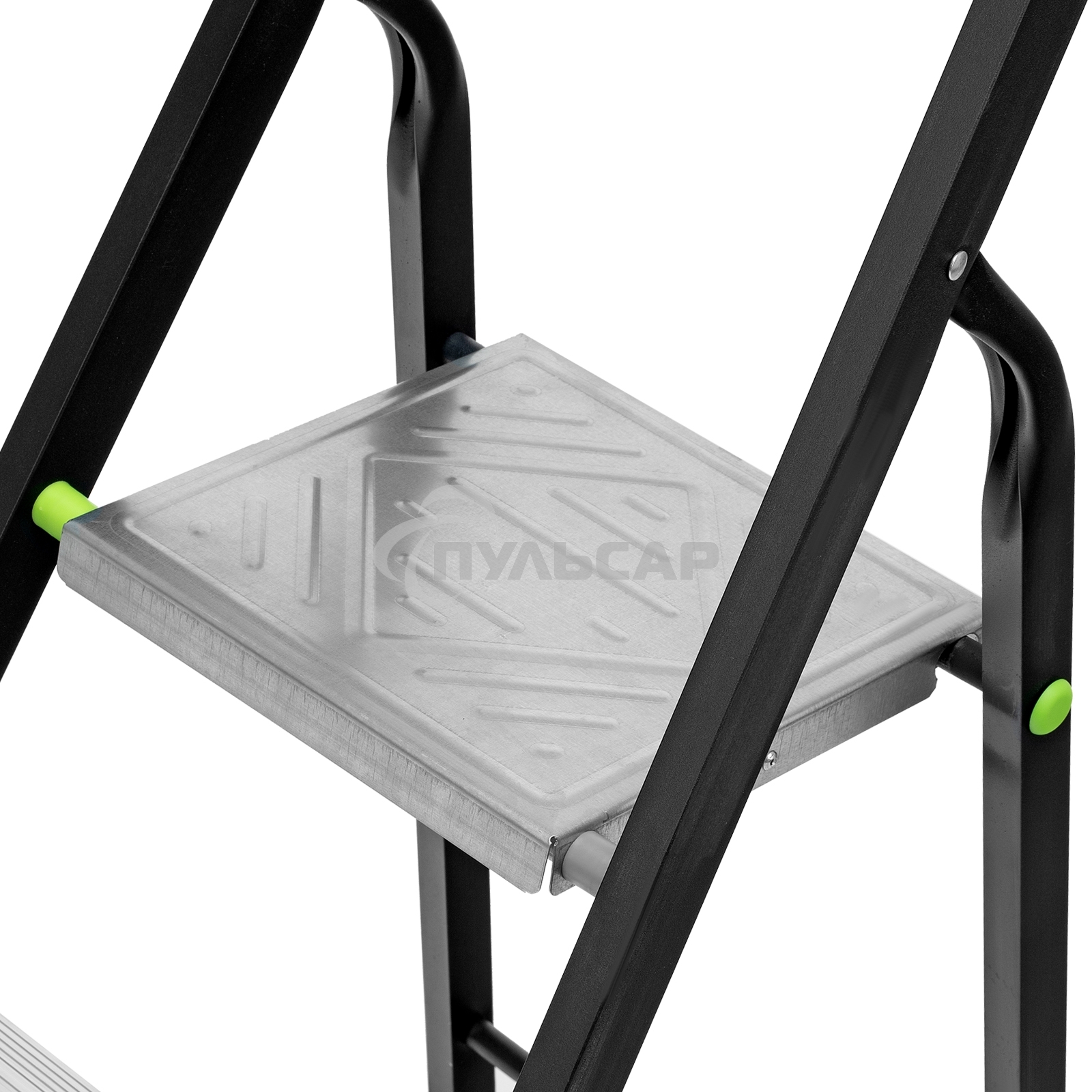 Стремянка, 3 ступени, стальной профиль, алюминиевые ступени, Россия Сибртех 97953