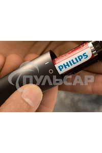 Триммер для носа Philips NT1620/15 роторный режущий элемент, водонепроницаемый корпус - пластик, цвет - черный, в комплекте батарейка АА