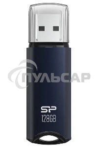 Флешка USB R/W 128 Gb Silicon Power Marvel M02, USB 3.2, черный