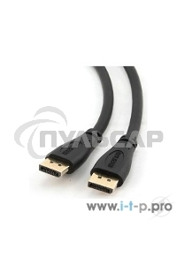 Кабель DisplayPort Gembird/Cablexpert, 3м, 20M/20M, черный, экран, пакет(CC-DP-10)