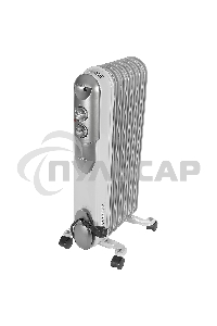 Обогреватель масляный Ресанта ОМПТ-7Н (7 секций) белый, 1500 Вт, 15 м2, термостат 67/3/3