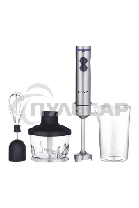 Блендер погружной Galaxy Line GL 2128, серебристый с черным, 800 Вт