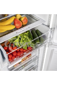 Холодильник Maunfeld MFF185SFW белый двухкамерный 213/104л морозилка снизу