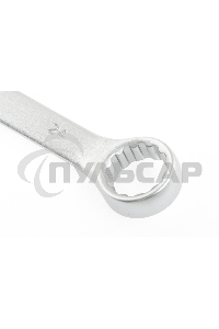 Ключ комбинированный, 24 мм, CrV, матовый хром Stels