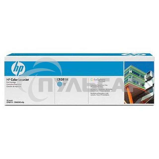 Картридж лазерный HP CB381A голубой Color LJ CP6015/CM6030mfp/CM6040mfp (21000стр.)