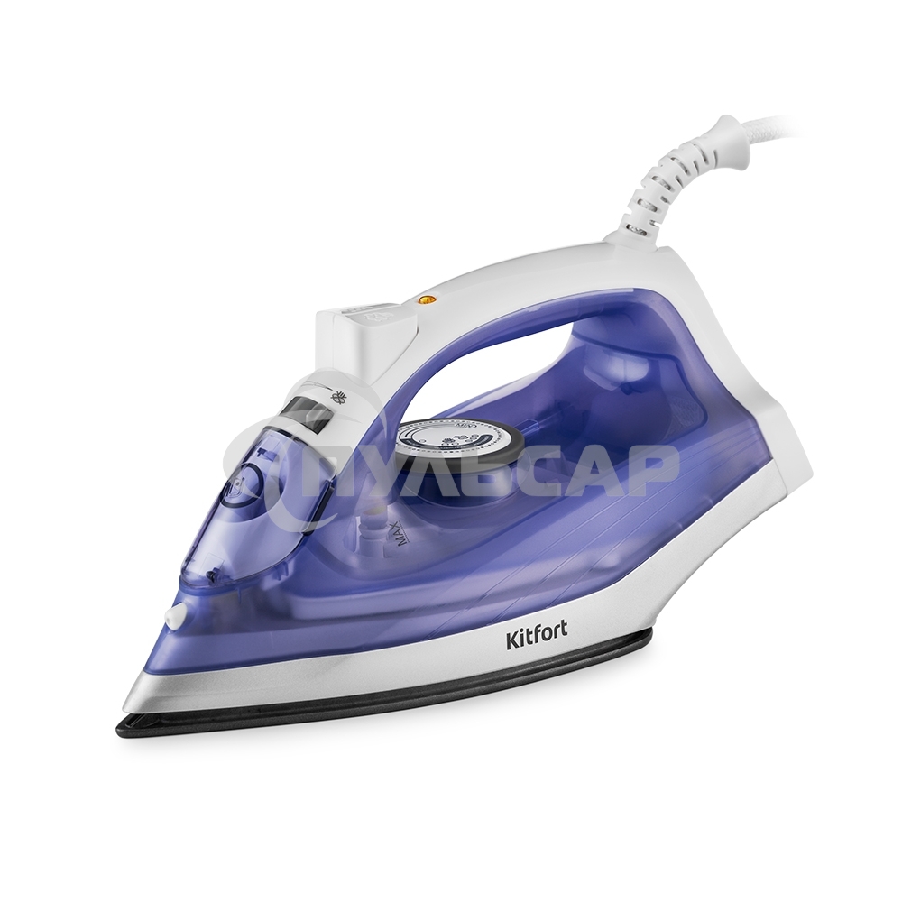 Утюг Kitfort KT-2603 1300Вт белый/фиолетовый