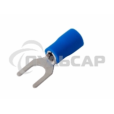 Наконечник вилочный изолированный 5.3 мм 1.5-2.5 мм² (НВи 2.5-5/НВи 2-5) синий Rexant