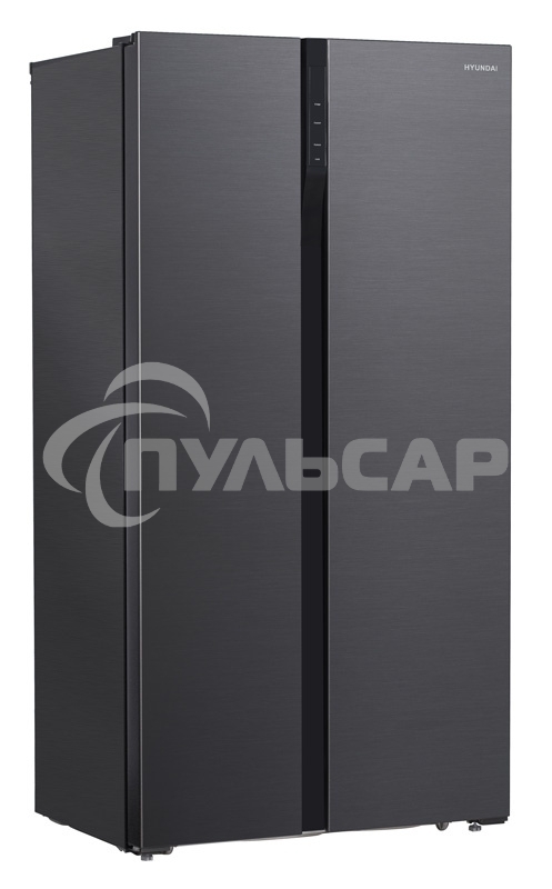 Холодильник Hyundai CS5003F черная сталь двухкамерный Side by Side 331/165л морозилка сбоку