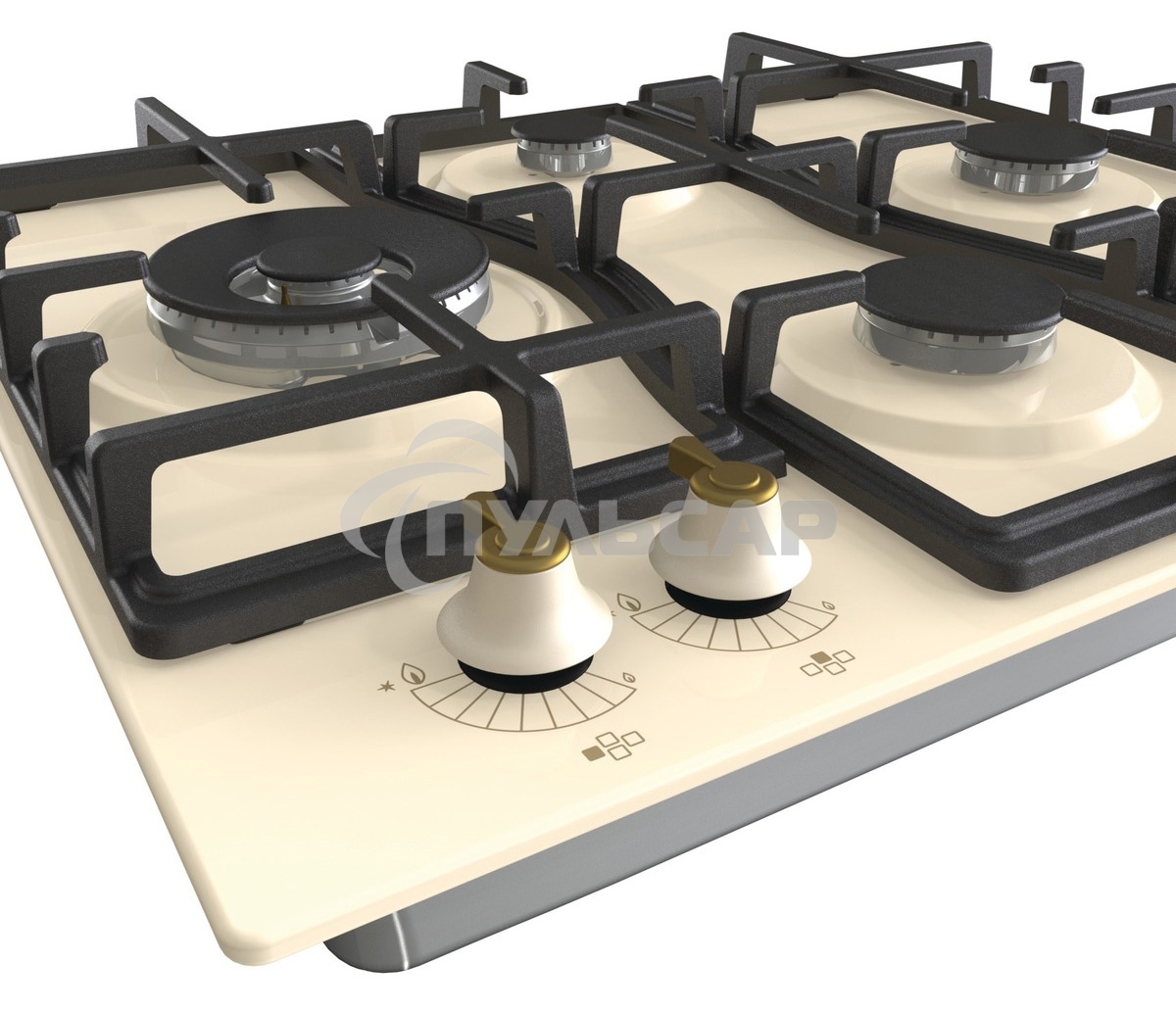 Газовая варочная панель Gorenje GW6D42CLI Слоновая кость