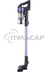 Пылесос вертикальный Samsung VS15A6031R4/EV фиолетовый/черный, питание от аккумулятора, 150 Вт, уборка сухая, пылесборник 0.8 л, работа от АКБ max 40 мин.