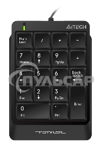 Числовой блок проводной A4Tech Fstyler FK13P, USB, черный