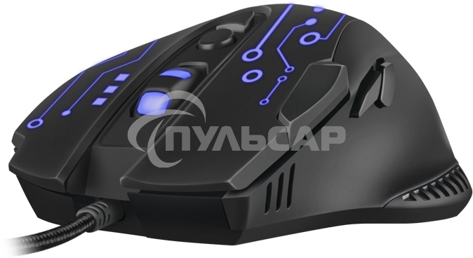 Мышь проводная SVEN RX-G715 черный, 3200 dpi, USB, кнопки - 8