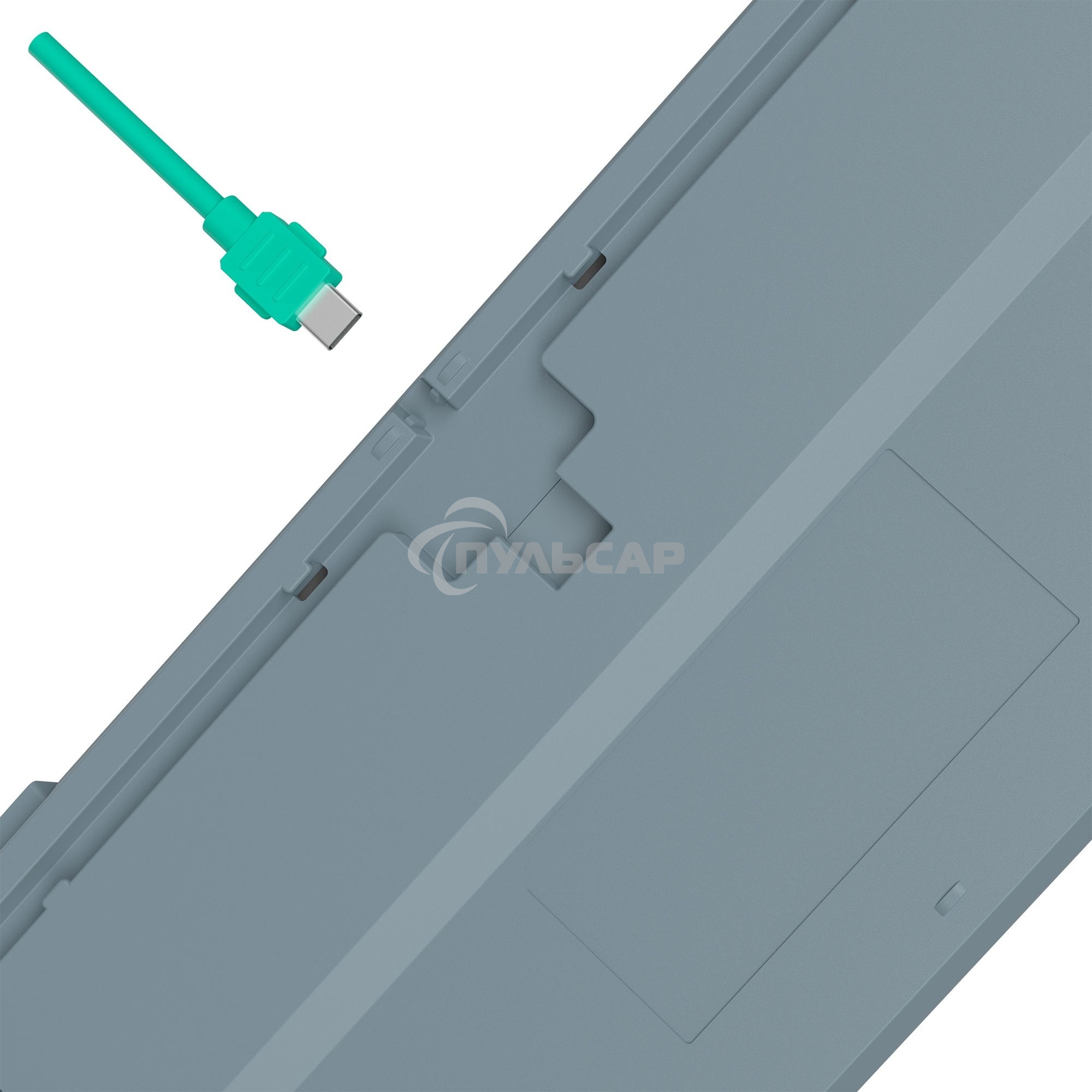 Клавиатура проводная A4Tech Bloody S87 Energy USB серый/зеленый