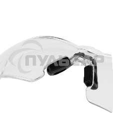 Очки защитные открытые, поликарбонатные, прозрачная линза, 2х комп.дужки Denzel