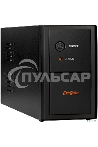 Источник бесперебойного питания ExeGate SpecialPro UNB-800.LED.AVR.EURO 800VA/480W, LED, AVR, 2 евророзетки, черный