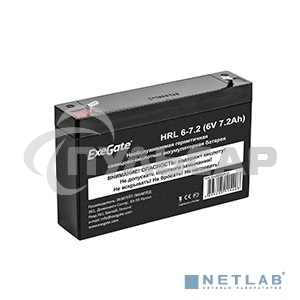 Батарея ExeGate DTM 607 (6V 7Ah), клеммы F1