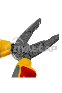Плоскогубцы комбинированные, диэлектрические трехкомпонентные рукоятки до 1000 В, 165 мм Denzel