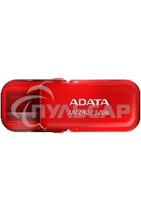 Флешка USB ADATA UV240 (AUV240-32G-RRD), 32 Gb, USB 2.0, R/W 15/5, красный