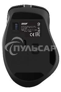 Мышь беспроводная Acer OMR140 черный, 1600 dpi, радиоканал, USB, кнопки - 6