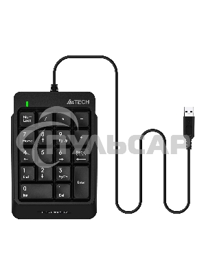 Числовой блок проводной A4Tech Fstyler FK13P, USB, черный