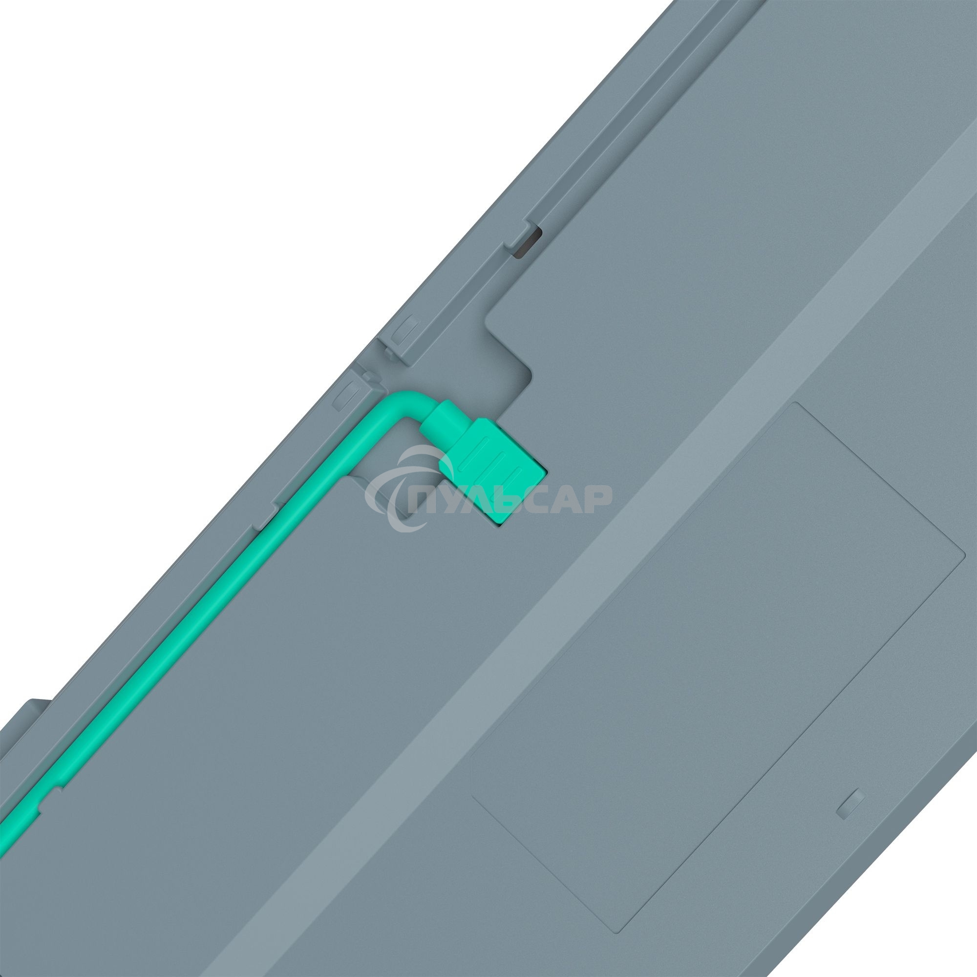 Клавиатура проводная A4Tech Bloody S87 Energy USB серый/зеленый