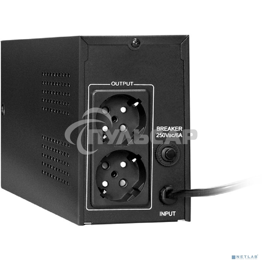 Источник бесперебойного питания ExeGate SpecialPro UNB-800.LED.AVR.EURO 800VA/480W, LED, AVR, 2 евророзетки, черный