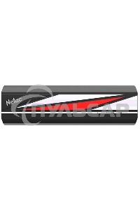 Внешний SSD Netac ZX20L, 2TB, USB 3.2 Gen 2 Type-C, R/W 2000/1800, черный/красный