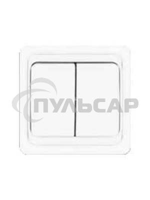Выключатель 2-кл. СП Валери 10А IP20 белый Universal В0023