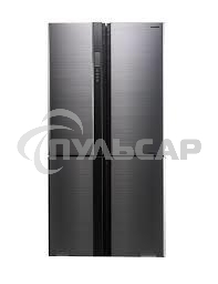 Холодильник Sharp SJ-EX98FSL серебристый трехкамерный 394/211л морозилка снизу Side by Side