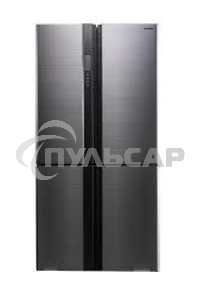 Холодильник Sharp SJ-EX98FSL серебристый трехкамерный 394/211л морозилка снизу Side by Side