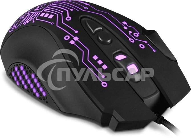 Мышь проводная SVEN RX-G715 черный, 3200 dpi, USB, кнопки - 8