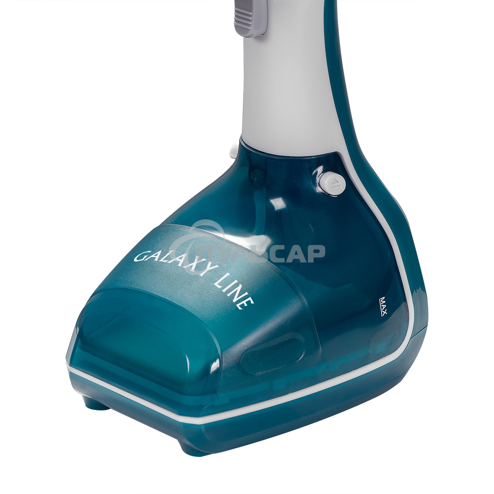 Отпариватель Galaxy Line GL 6192, синий с белым, ручной, 1000 Вт, постоянная подача пара до 25 г/мин