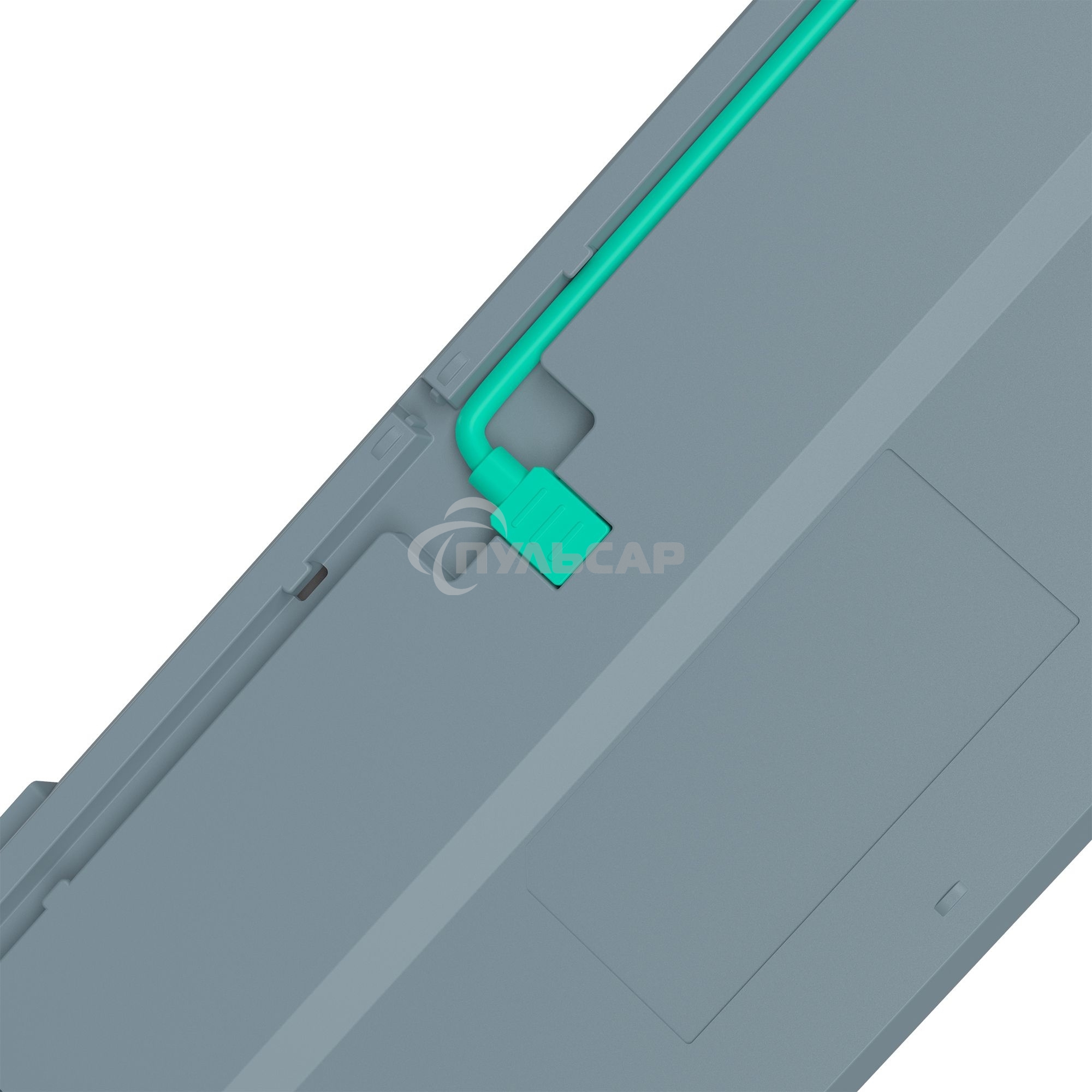 Клавиатура проводная A4Tech Bloody S87 Energy USB серый/зеленый