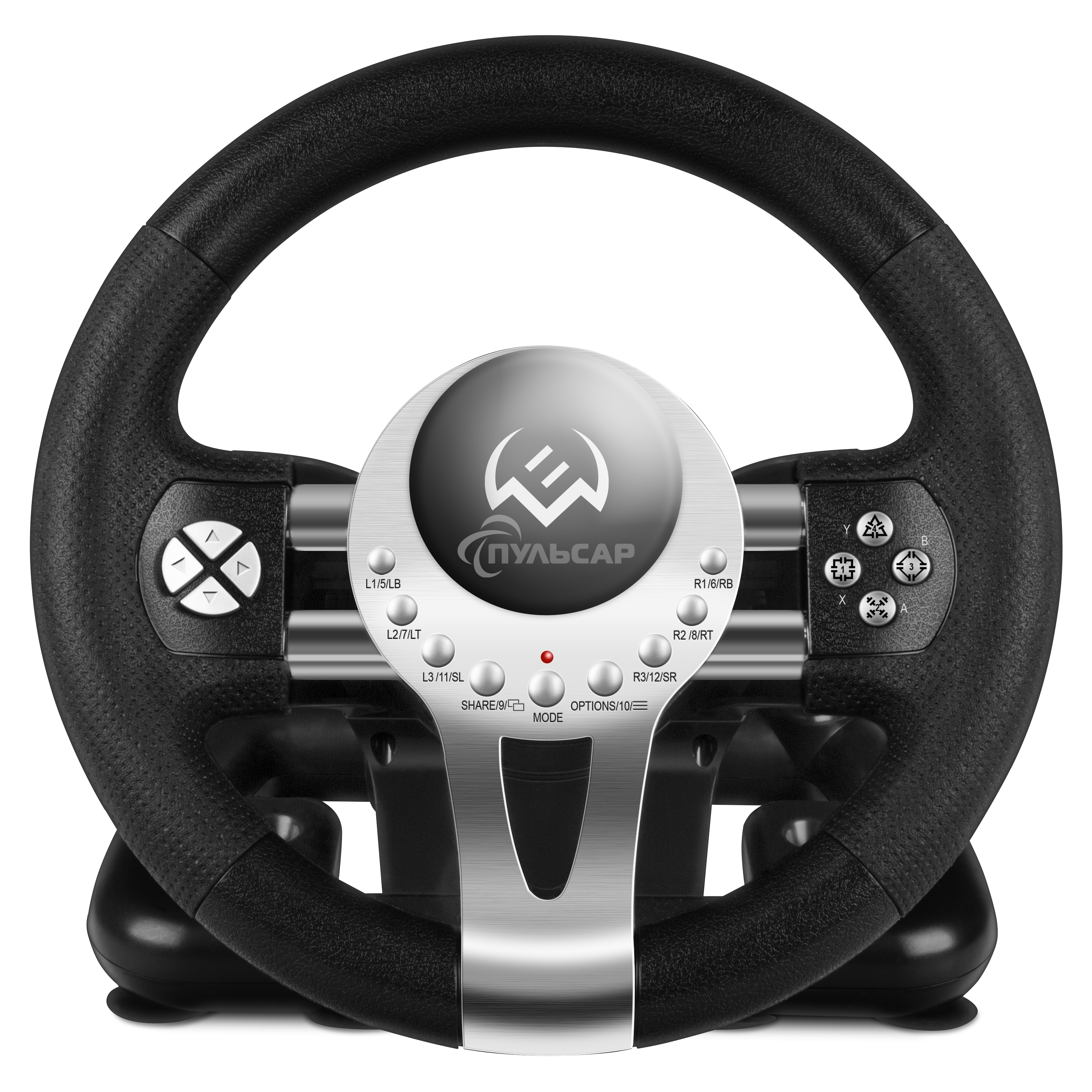 Руль SVEN GC-W800 (педали, вибро, скоба, D-pad, 12 кл, PC/PS3/PS4/XBOXONE/Xinput)